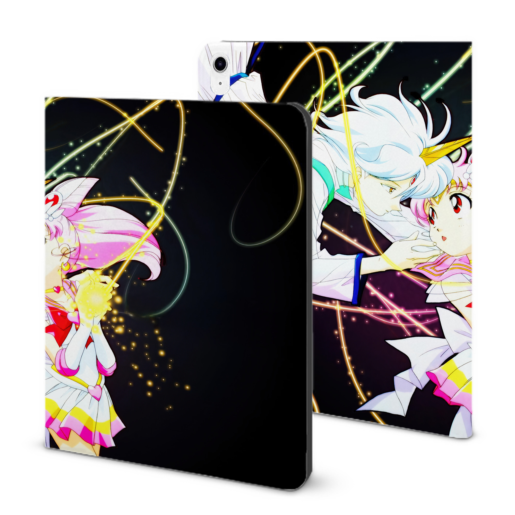 （画像用） 美少女戦士セーラームーン Sailor Moon IPad ケース ブック型 PUレザー TPU 耐衝撃 軽量 薄型 ペン収納なし 全面保護 IPad 各モデル対応